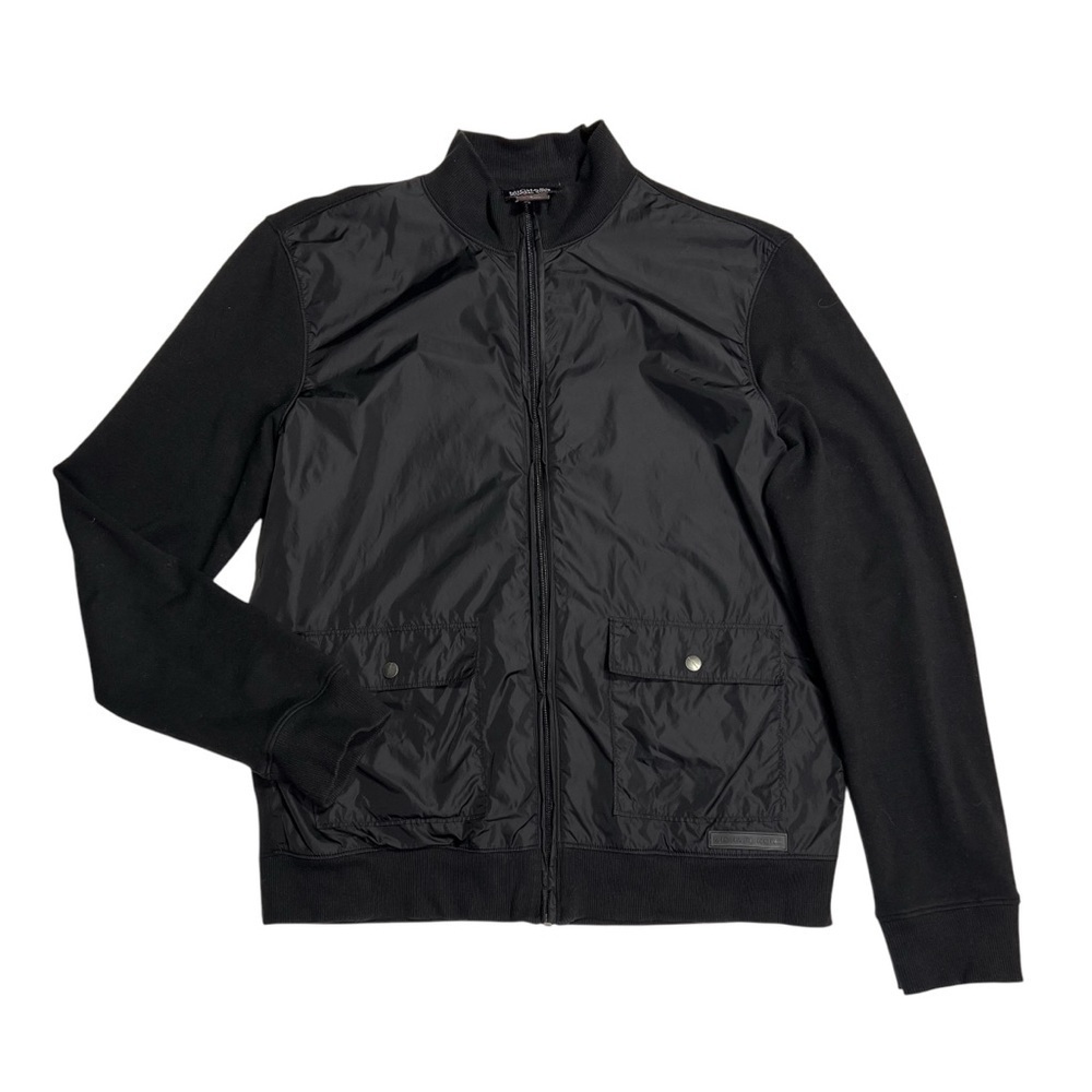 MICHAEL Michael‎ Kors Black soft shell zip-up Sweatshirt